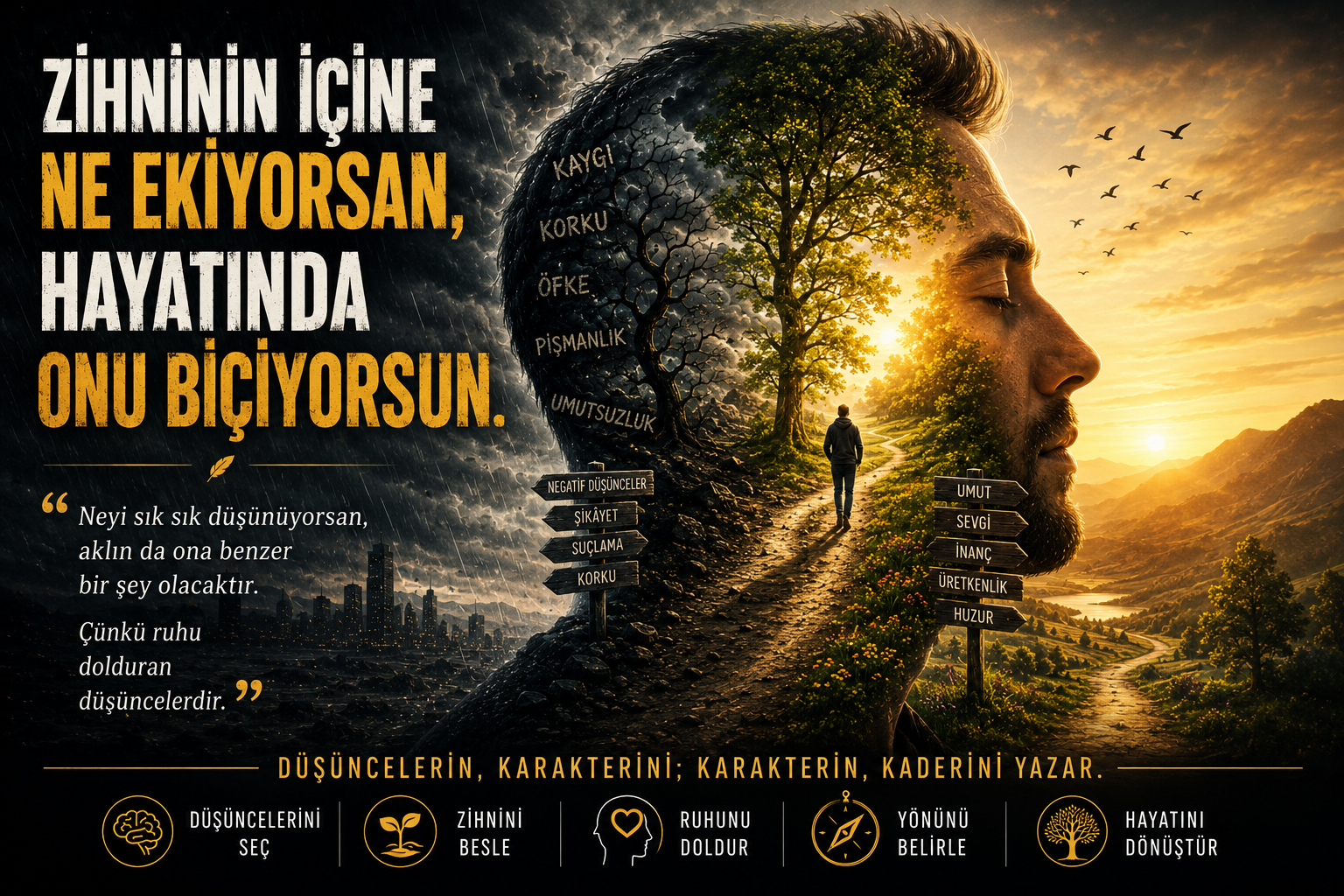 Zihninin İçine Ne Ekiyorsan, Hayatında Onu Biçiyorsun