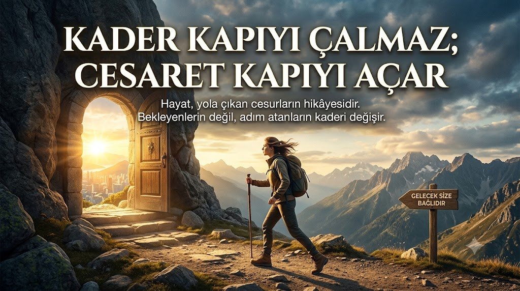Kader Kapıyı Çalmaz; Cesaret Kapıyı Açar