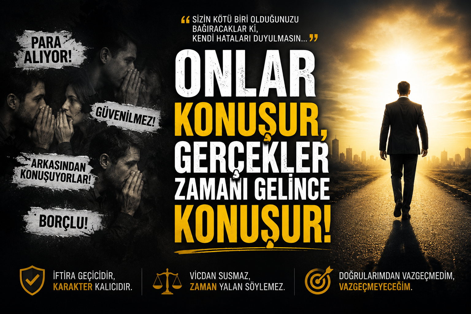 ONLAR KONUŞARAK KAZANACAKLARINI SANDILAR… BEN SUSARAK KİM OLDUKLARINI GÖRDÜM